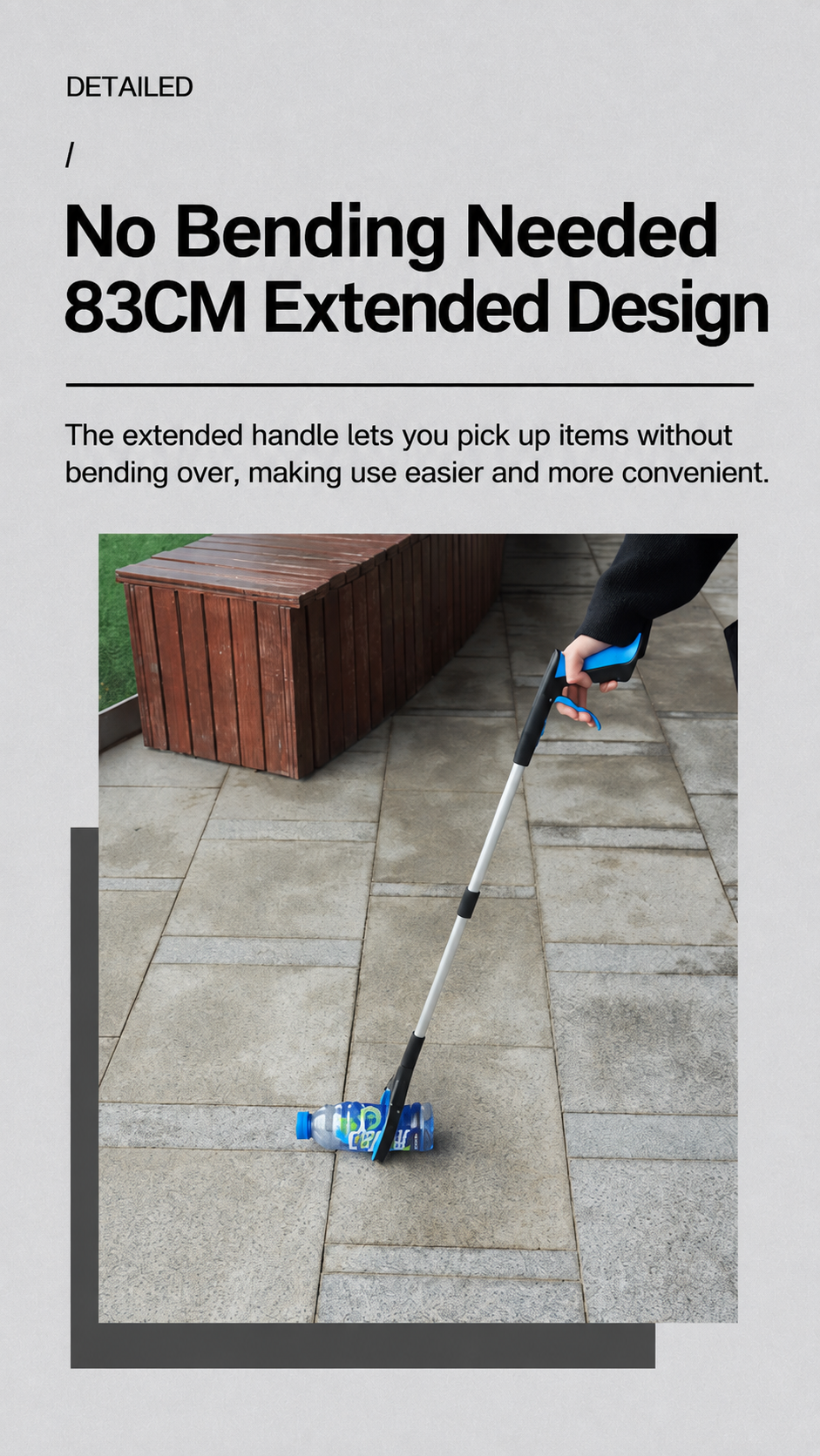 🔥 Foldable Grabber Reacher Tool – 83cm/109cm Long Reach Pickup Claw with Magnetic Tip