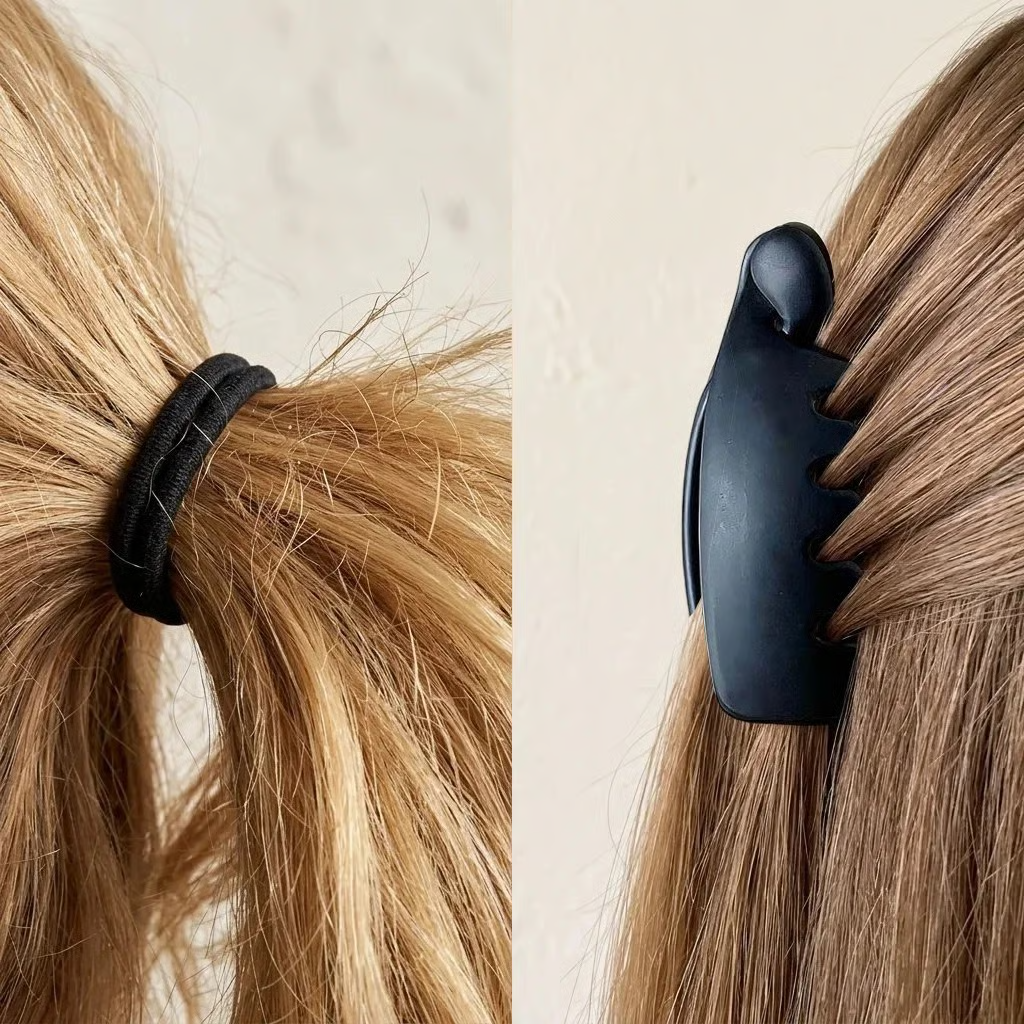 🍌 Non-Slip Banana Hair Clip – Instant Volume Ponytail Holder