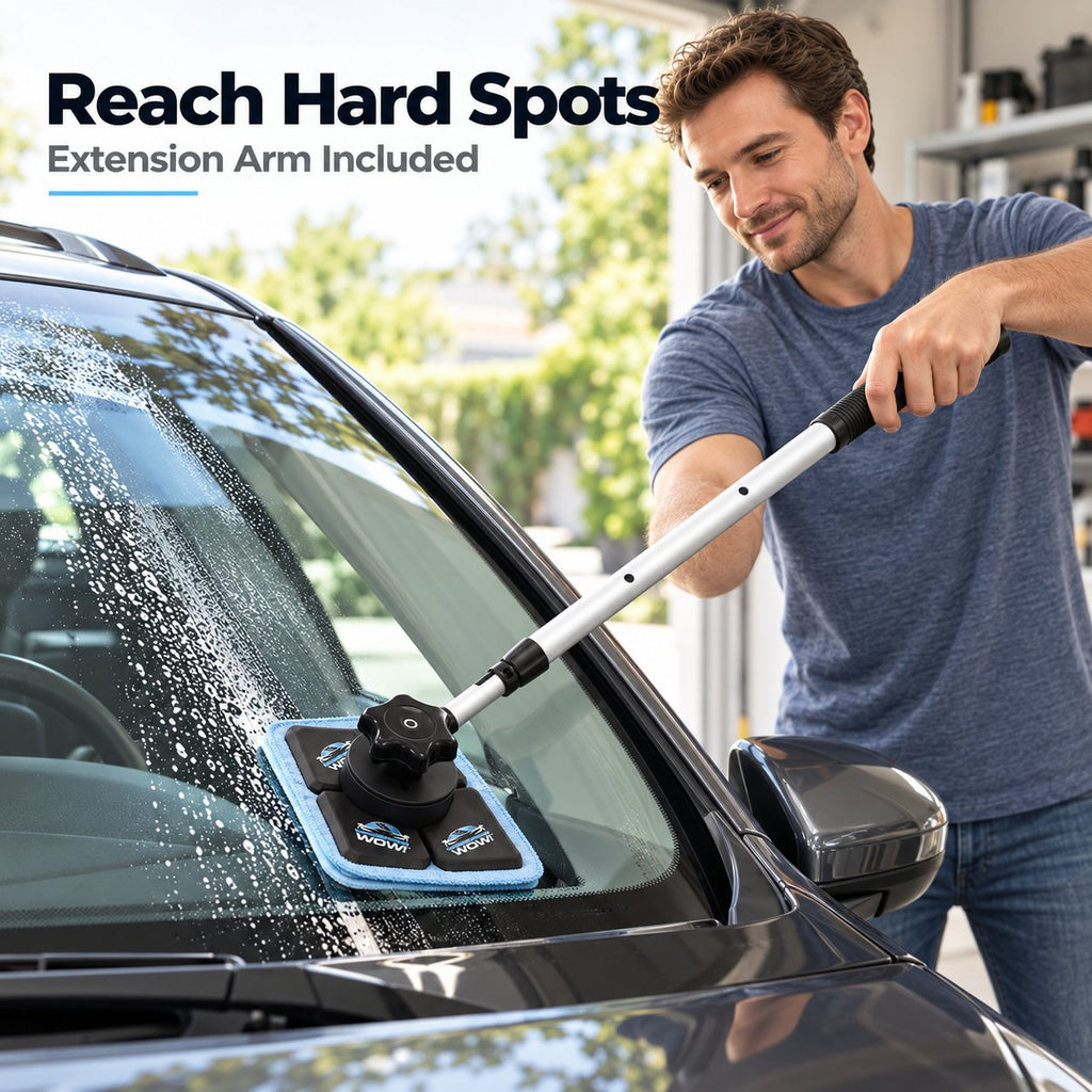🔥HOT SALE 50% OFF🔥Dual Magnetic Car Windshield Cleaner | Streak-Free Auto Glass Cleaning Kit