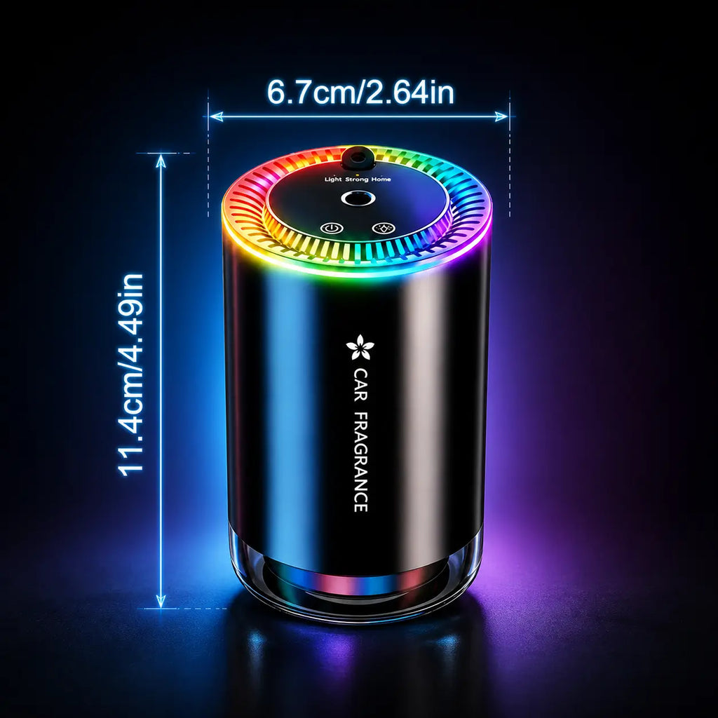 ✨ Smart Car Diffuser with RGB Ambient Light & Star Projector