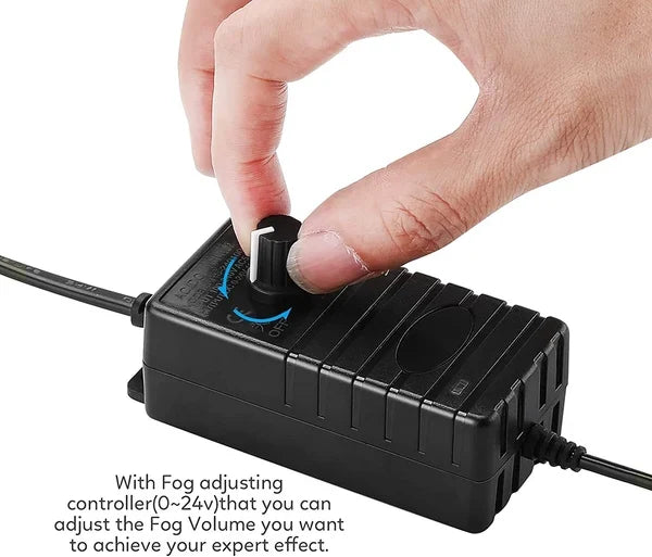 RGB Submersible Pond Mist Light, Stainless Steel Waterproof Fog Maker for Garden Yard Landscape Decor