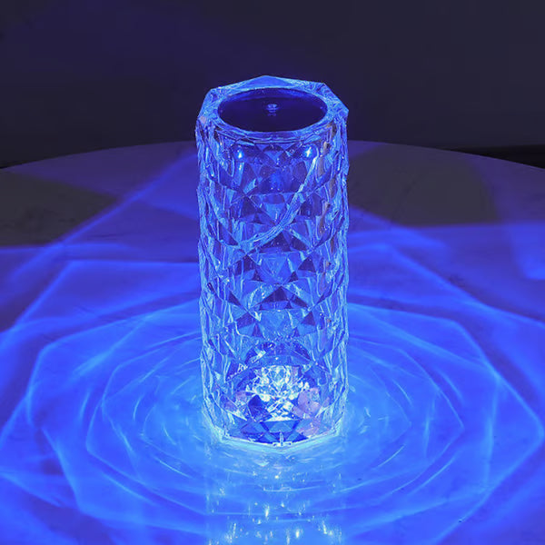 16 Colors Rose Rays Crystal Diamond Table Lamp