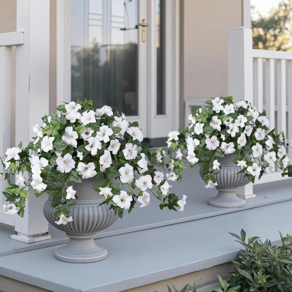 💥Limited stock 🌼 Fade-Proof, UV-Resistant Artificial Petunias – Vibrant, Colorfast Outdoor Flowers for Patio & Garden