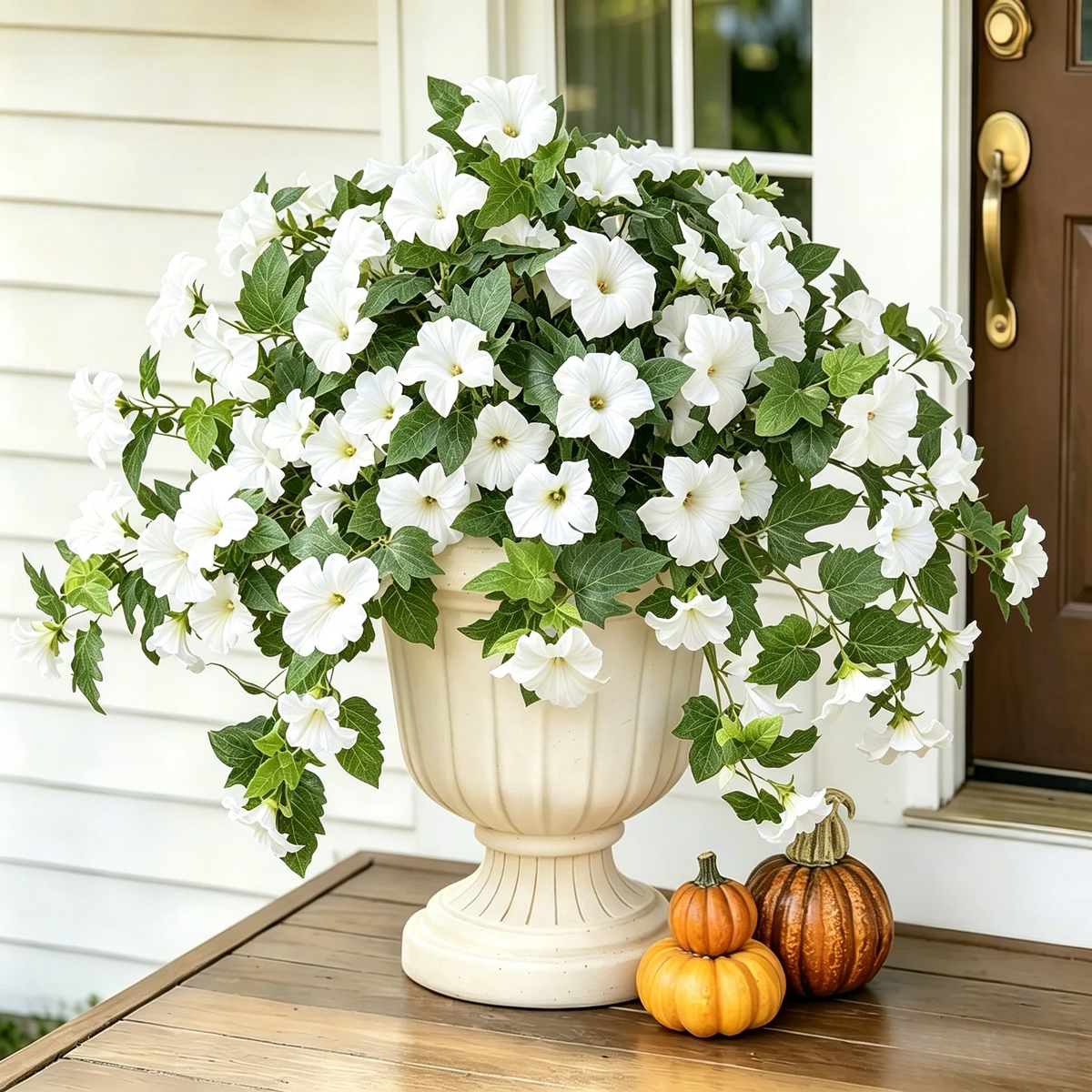 💥Limited stock 🌼 Fade-Proof, UV-Resistant Artificial Petunias – Vibrant, Colorfast Outdoor Flowers for Patio & Garden