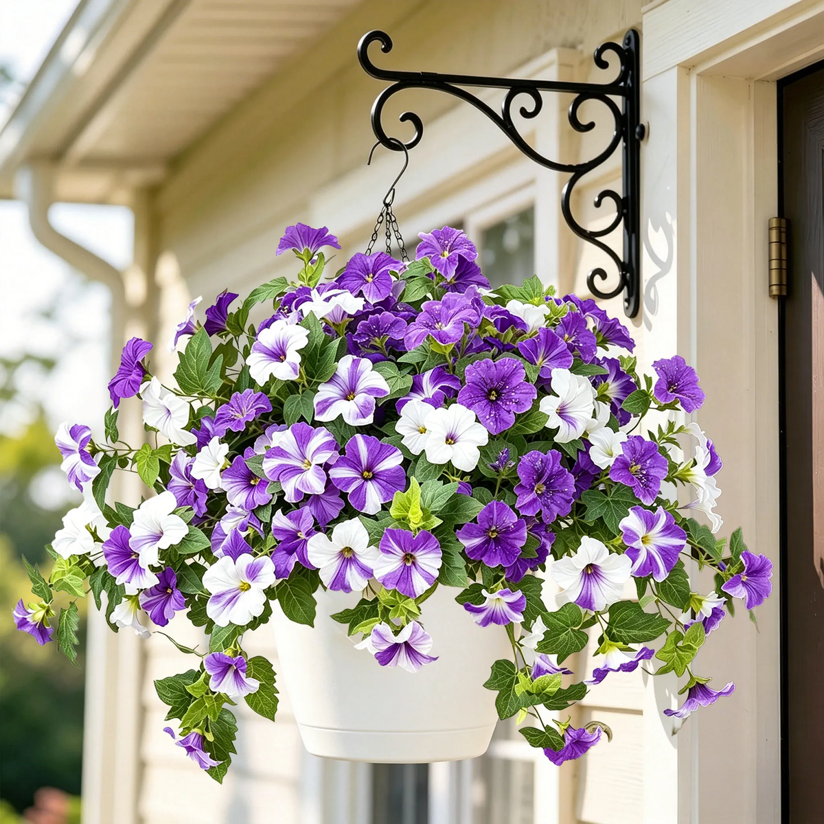 💥Limited stock 🌼 Fade-Proof, UV-Resistant Artificial Petunias – Vibrant, Colorfast Outdoor Flowers for Patio & Garden