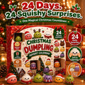 Last Day & Limited stock 🎄 24-Day Christmas Mystery Dumpling Squishy Advent Calendar – 24 Mini Surprises
