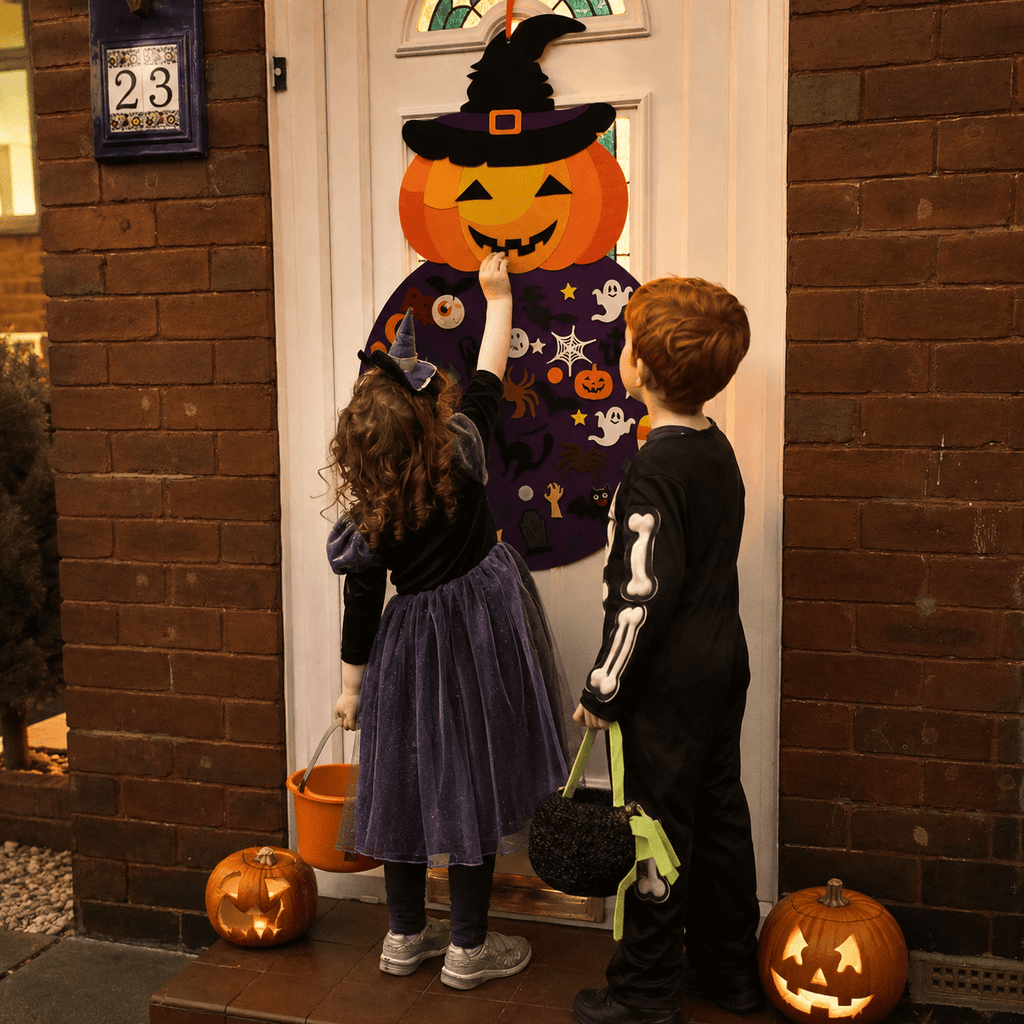 🎃 DIY Felt Pumpkin Witch Kit — 50 Pcs of Spooky Fun!