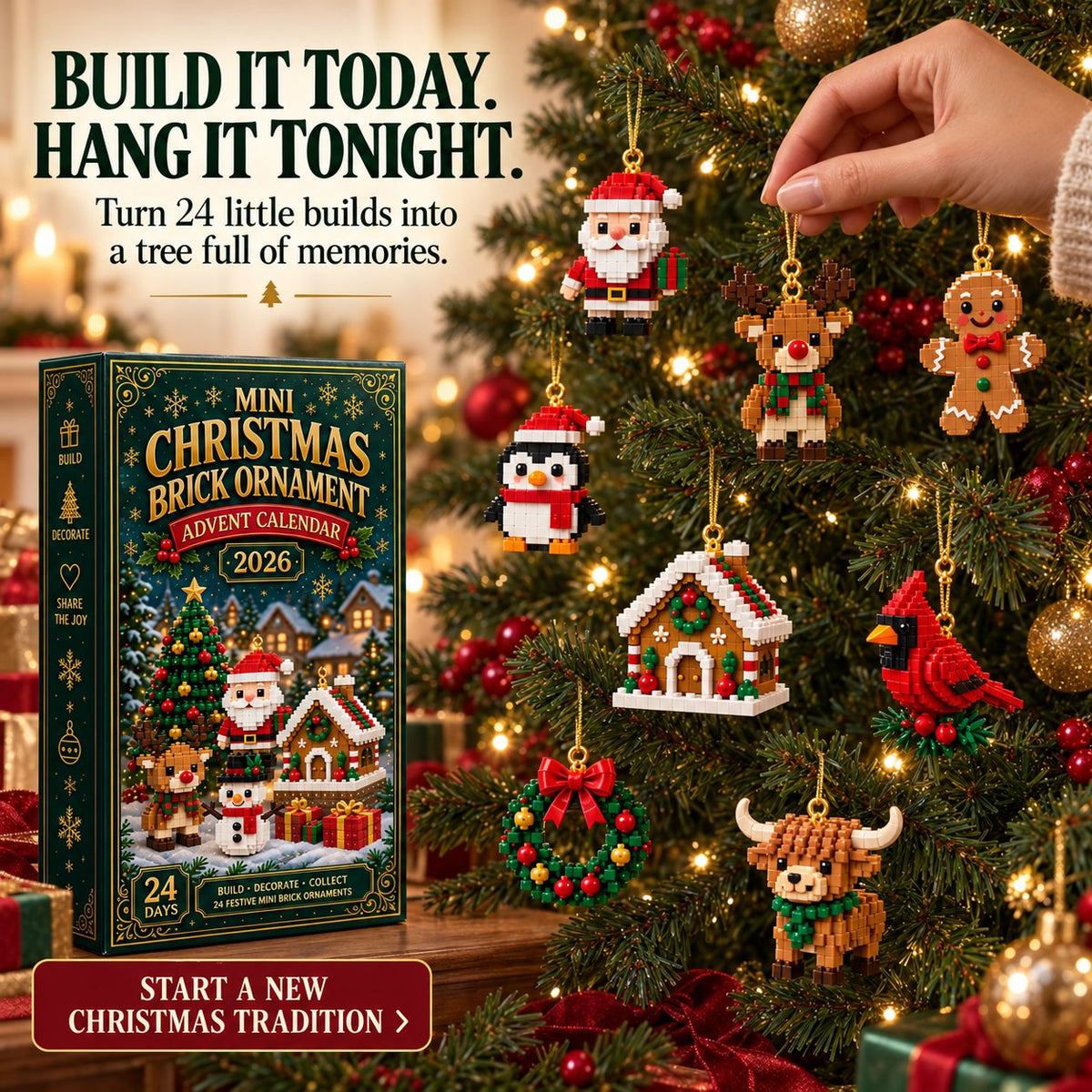 🎄🎁 Christmas Preview Sale – 24-Day Build & Hang Advent Calendar – Build & Hang🧱