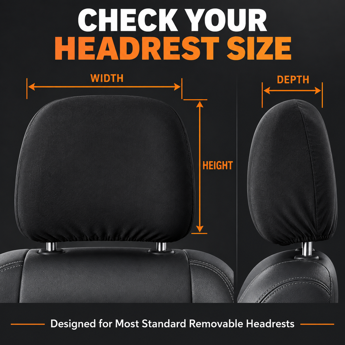 Scary Halloween Car Headrest Covers – 2-Pack
