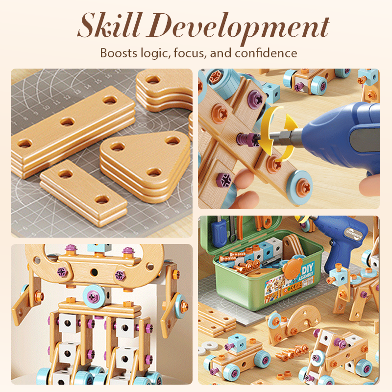 🧰 50% OFF🧩 Children's tool kit, fun DIY, develops children's practical skills🎪🔩