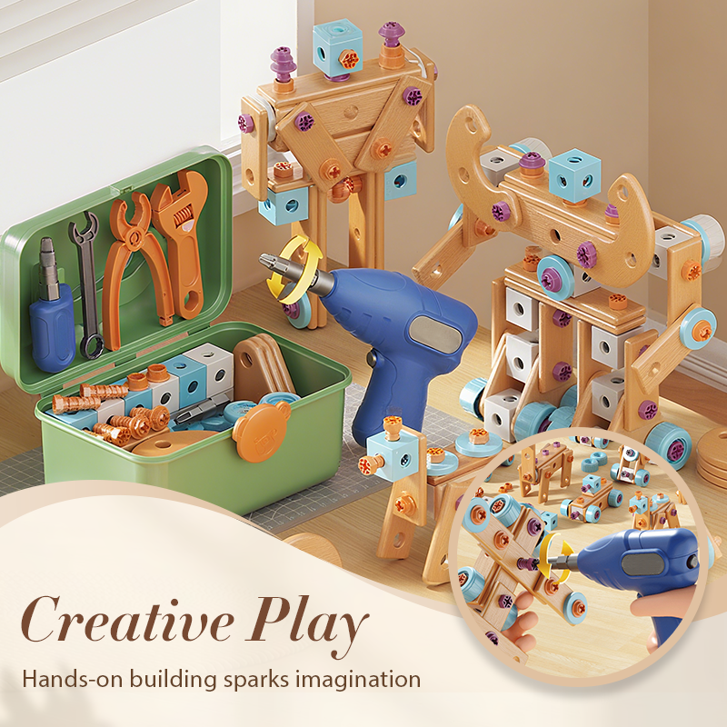 🧰 50% OFF🧩 Children's tool kit, fun DIY, develops children's practical skills🎪🔩