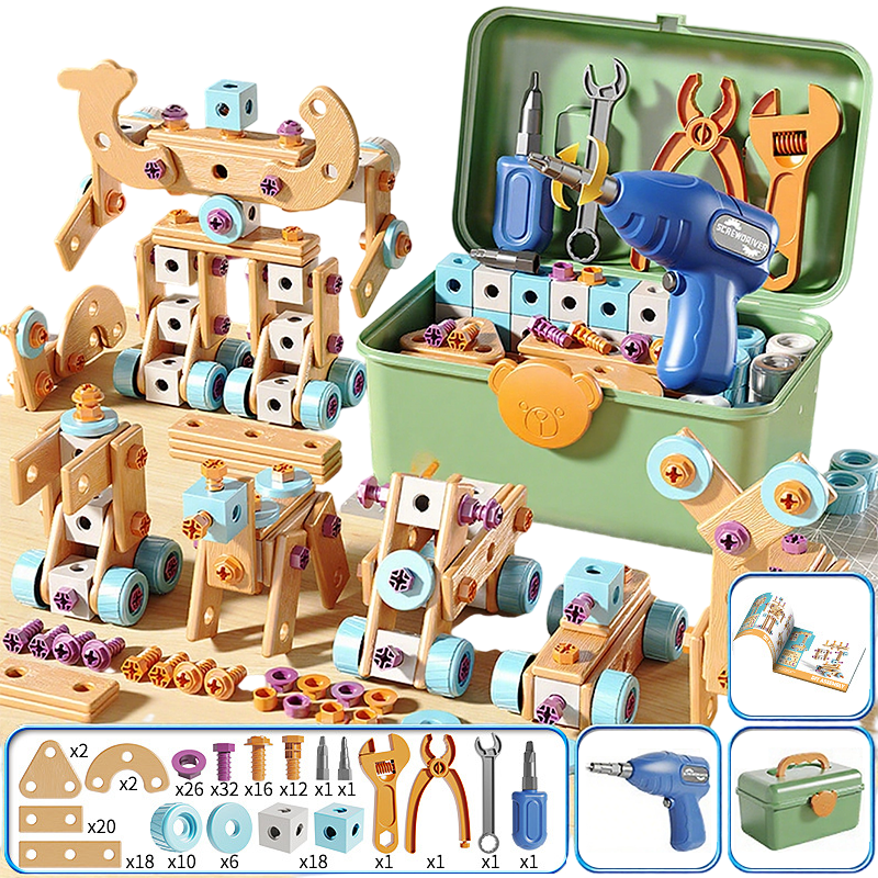 🧰 50% OFF🧩 Children's tool kit, fun DIY, develops children's practical skills🎪🔩