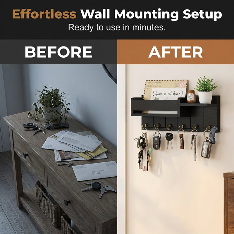 🎉2026 Sale🔥 Wall‑Mounted Mail & Key Holder