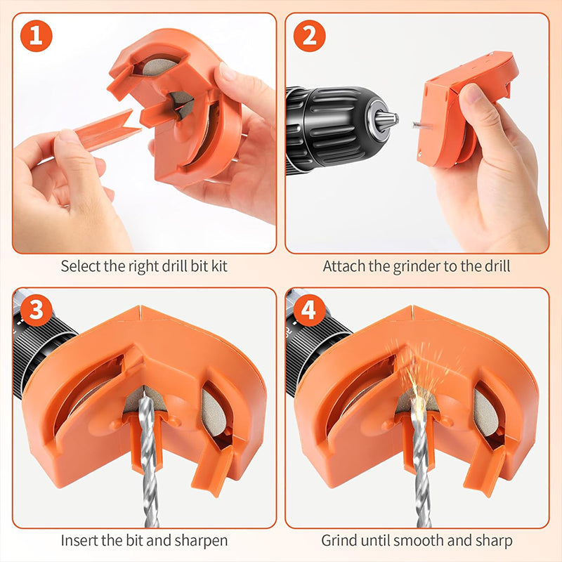 🔨Portable Drill Bit Sharpener Grinding Tool for 2-16mm Bits
