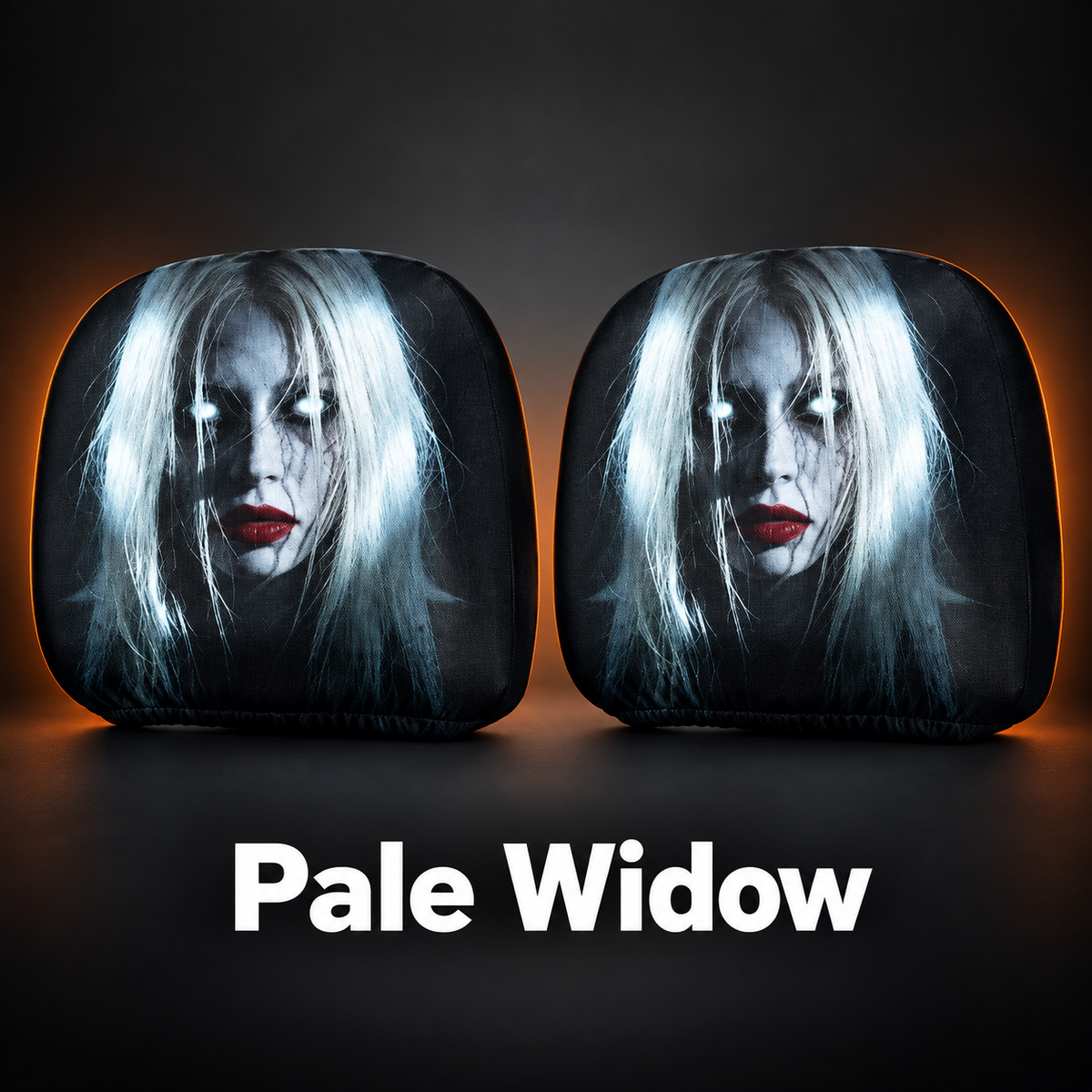 Scary Halloween Car Headrest Covers – 2-Pack